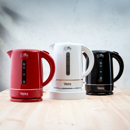 Ηλεκτρικός βραστήρας Oliver Voltz Daisy OV51230W, 2200W, 1.7 l, Αυτόματη απενεργοποίηση, Λευκό