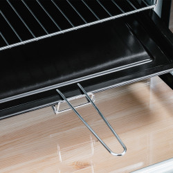 Φούρνος με κεραμική εστία Oliver Voltz OV51441E45, 4300 W, 45L, 90-230C, Ανεμιστήρας, Φωτισμός, Μαύρο