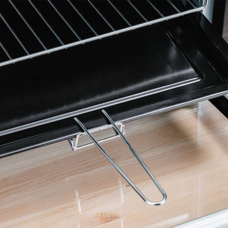Φούρνος με κεραμική εστία Oliver Voltz OV51441E45, 4300 W, 45L, 90-230C, Ανεμιστήρας, Φωτισμός, Μαύρο