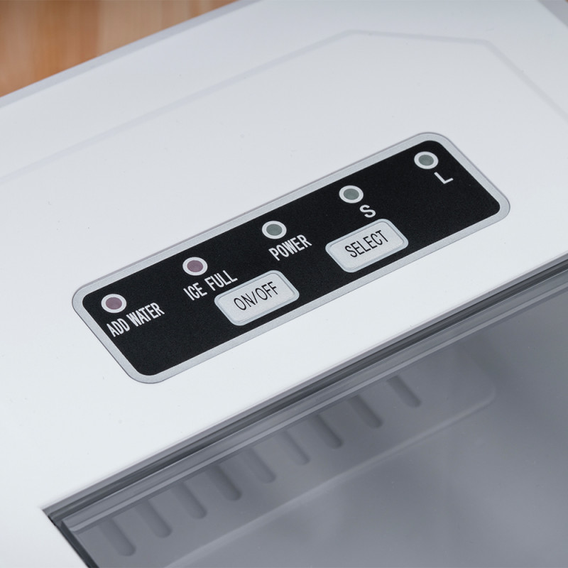 Παγομηχανή Oliver Voltz OV51447B, 120W, 12 kg/24 ώρες, 1,3 l, 9 κύβοι ανά κύκλο λειτουργίας, Ένδειξη πάγου και νερού, Λευκό