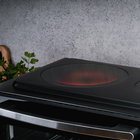 Φούρνος με κεραμική εστία Oliver Voltz OV51441E45, 4300 W, 45L, 90-230C, Ανεμιστήρας, Φωτισμός, Μαύρο