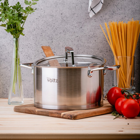 Κατσαρόλα Oliver Voltz OV51210P18 Berlin Premium Collection, 18 cm, 2.6 l, Ανοξείδωτο 18/10, Επαγωγή, Inox
