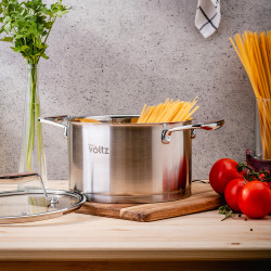 Κατσαρόλα Oliver Voltz OV51210P18 Berlin Premium Collection, 18 cm, 2.6 l, Ανοξείδωτο 18/10, Επαγωγή, Inox