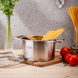 Κατσαρόλα Oliver Voltz OV51210P24 Berlin Premium Collection, 24 cm, 6.1 l, Ανοξείδωτο 18/10, Επαγωγή, Inox