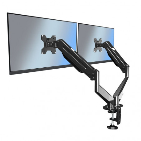 Esperanza ERW020 βάση για οθόνες, 17"-27", Για 2 οθόνες, Μηχανισμός με ελατήριο, VESA 75/100 mm, Μέχρι 6 kg ανά βραχίονα, Μαύρο