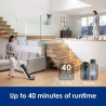 Tineco Floor One S7 Flashdry Pet ηλεκτρική σκούπα, 230W, 0.72 l βρώμικο/0.85 l καθαρό, 40 λεπτά αυτονομία, 4 λειτουργίες, σύστημα αυτοκαθαρισμού FlashDry, οθόνη LED, Μαύρο
