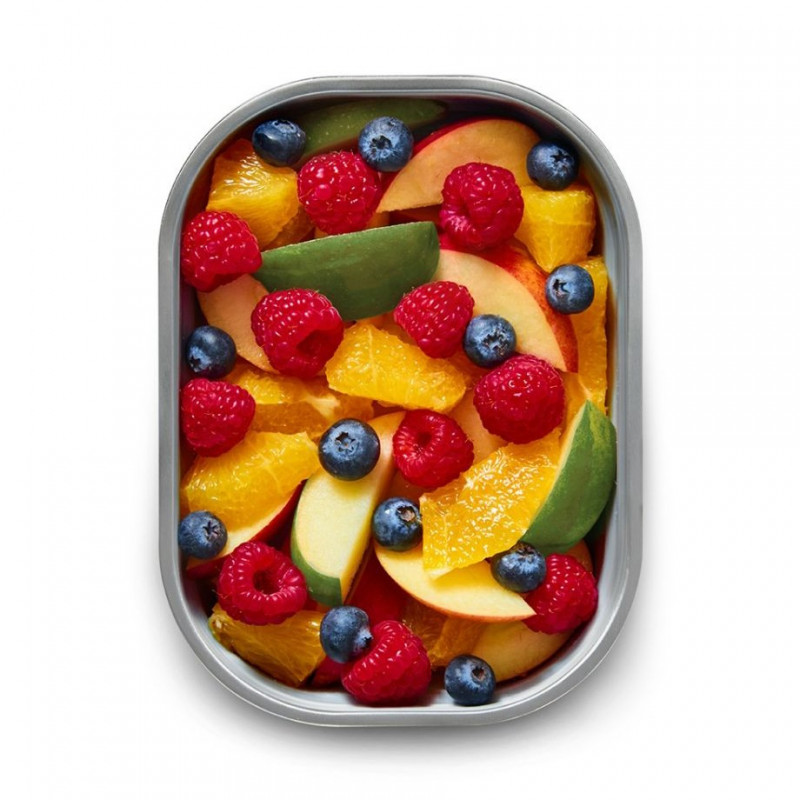 Σετ 3 τεμαχίων Black+Blum Meal Prep FBSS-BX-PACK1, 0,6/0,9/1,2 l, ορθογώνιο, κατάλληλο για φούρνο, χωρίς BPA, ανοξείδωτο ατσάλι, γκρι