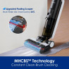 Κάθετη ηλεκτρική σκούπα Tineco Floor One S6 Flashdry Pet FW144000DE, 220W, 0,7 l βρώμικο/0,8 l καθαρό/0,8 l σκόνη, Αυτονομία 35 λεπτά, αισθητήρας iLoop, τεχνολογία MHCBS, 130 m2, Μαύρο