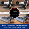 Κάθετη ηλεκτρική σκούπα Tineco Floor One S6 Flashdry Pet FW144000DE, 220W, 0,7 l βρώμικο/0,8 l καθαρό/0,8 l σκόνη, Αυτονομία 35 λεπτά, αισθητήρας iLoop, τεχνολογία MHCBS, 130 m2, Μαύρο