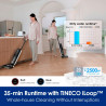 Κάθετη ηλεκτρική σκούπα Tineco Floor One S6 Flashdry Pet FW144000DE, 220W, 0,7 l βρώμικο/0,8 l καθαρό/0,8 l σκόνη, Αυτονομία 35 λεπτά, αισθητήρας iLoop, τεχνολογία MHCBS, 130 m2, Μαύρο