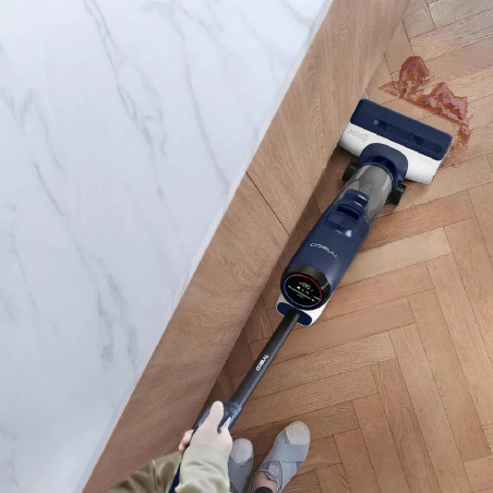 Κάθετη ηλεκτρική σκούπα Tineco Floor One S6 Flashdry Pet FW144000DE, 220W, 0,7 l βρώμικο/0,8 l καθαρό/0,8 l σκόνη, Αυτονομία 35 λεπτά, αισθητήρας iLoop, τεχνολογία MHCBS, 130 m2, Μαύρο
