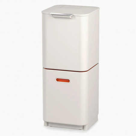 3σε1 Joseph Joseph Totem Compact 30064, 2x20 l, Δοχείο απορριμμάτων 3 l, Κάθετος σχεδιασμός, Ανταλλάξιμα φίλτρα με ενεργό άνθρακα, Μπεζ