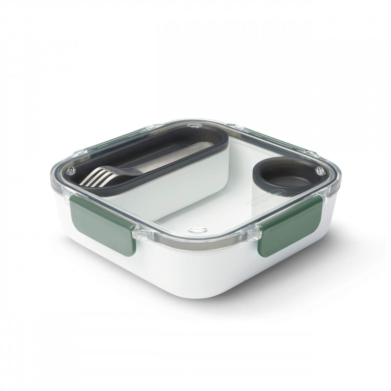 Κουτί τροφίμων Black+Blum BAO-BA010, 1 l, Εσωτερικό διαμέρισμα, χωρίς BPA, ασφαλές στο πλυντήριο πιάτων, Λευκό/Πράσινο