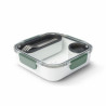 Κουτί τροφίμων Black+Blum BAO-BA010, 1 l, Εσωτερικό διαμέρισμα, χωρίς BPA, ασφαλές στο πλυντήριο πιάτων, Λευκό/Πράσινο