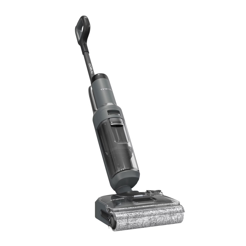 Κάθετη ηλεκτρική σκούπα Tineco Floor One S6 Stretch Extreme, 220W, 18000 Pa, Στεγνό/Υγρό, 0,72 l βρώμικο/0,8 l καθαρό, Αυτονομία 40 λεπτά, 233 m2, Οθόνη LED, Φωνητικός βοηθός, Μαύρο