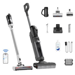 Tineco Floor One Switch S6 Pet Upright Vacuum Cleaner FW301400FR, 230W, Dry/Wet, 0.45L dirty/0.5L clean, Flashdry self-cleaning, Autonomy 65 min, Pet filter, Μαύρο