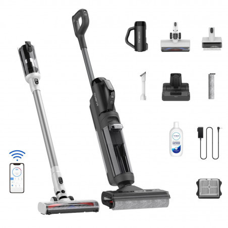 Tineco Floor One Switch S6 Pet Upright Vacuum Cleaner FW301400FR, 230W, Dry/Wet, 0.45L dirty/0.5L clean, Flashdry self-cleaning, Autonomy 65 min, Pet filter, Μαύρο