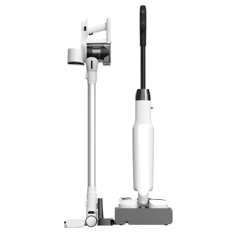 Tineco Floor One Switch S6 Stretch Plus 5in1 όρθια ηλεκτρική σκούπα, 21000 Pa, Στεγνό/Υγρό, 0.72L βρώμικο/0.8L καθαρό, Wi-Fi, iLoop adaptive power, Μαύρο/λευκό