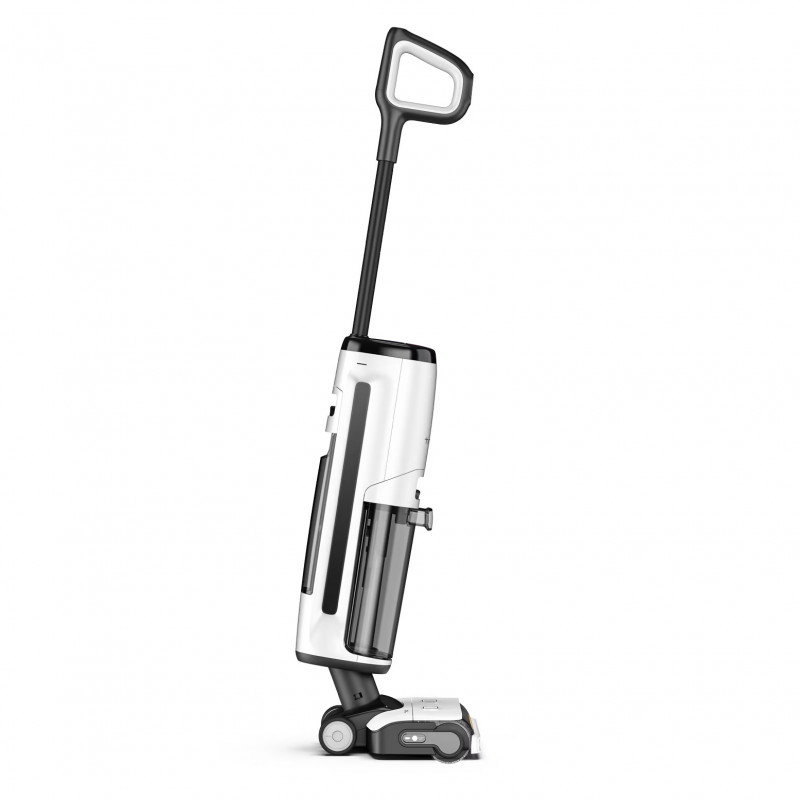 Κάθετη ηλεκτρική σκούπα Tineco Floor One S7 Steam Plus 4B1, 240W, Στεγνό/Υγρό, 0,7 l βρώμικο/0,8 l καθαρό, οθόνη LED και φωτισμός, Ατμός + στέγνωμα, Λευκό/μαύρο