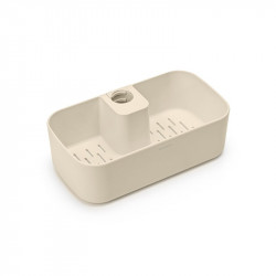 Οργανωτής ντους Brabantia ReNew 1006272, 7.5x13.3x24.4 cm, Βάθος με τρύπες νερού, Ανθεκτικό στη διάβρωση, Μπεζ