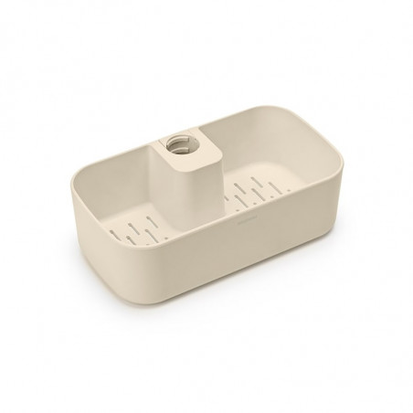 Οργανωτής ντους Brabantia ReNew 1006272, 7.5x13.3x24.4 cm, Βάθος με τρύπες νερού, Ανθεκτικό στη διάβρωση, Μπεζ