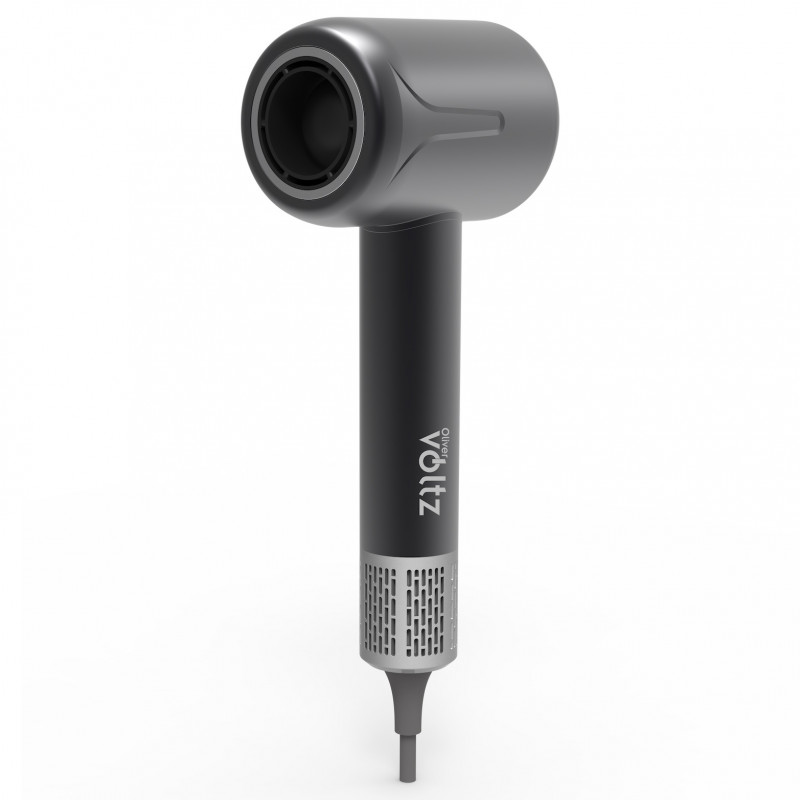 Πιστολάκι μαλλιών Oliver Voltz OV51100Q, 1600W, 110000 στροφές/λεπτό, 3 ταχύτητες, 4 ρυθμίσεις, Ψυχρός ψεκασμός, Μαύρο