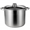 Rosberg βαθιά κατσαρόλα R51211B36, 36 cm, 25 λίτρα, επαγωγική, καπάκι, Inox