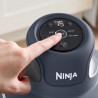 Φριτέζα ζεστού αέρα φορητός 4σε1 Ninja CRISPi FN101EUGY, 1700W, 3.8l, 6 μερίδες, 2 γυάλινα δοχεία, 4 προγράμματα, χωρίς PFAS και BPA, σκούρο μπλε