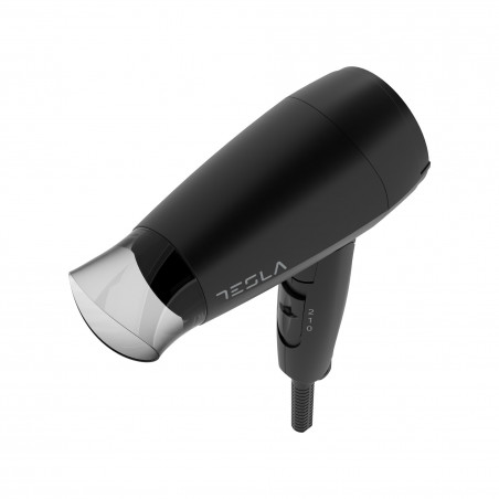 Tesla DRH200BT, Πτυσσόμενο, 1600W, 16800 rpm, 2 ταχύτητες, 2 ρυθμίσεις θερμοκρασίας, Συμπυκνωτής, Cool shot, Μαύρο