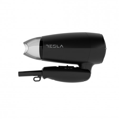 Tesla DRH200BT, Πτυσσόμενο, 1600W, 16800 rpm, 2 ταχύτητες, 2 ρυθμίσεις θερμοκρασίας, Συμπυκνωτής, Cool shot, Μαύρο