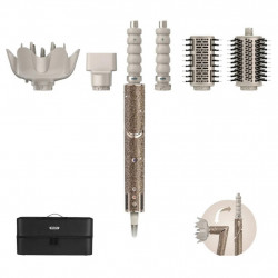 Σίδερο μπούκλας 5in1 Shark HD446JSEU FlexStyle πολλαπλών λειτουργιών, 1650W, 3 ταχύτητες, 3 ρυθμίσεις θερμοκρασίας, αυτόματη μπούκλα Coanda Wrap & Fix, στέγνωμα, ίσιωμα, σαμπάνια/διαμάντι