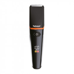 Trimmer 5in1 Techwood TTN-038, 90 λεπτά, 6 εξαρτήματα, 5 κεφαλές, οθόνη LED, USB-Type C, Μαύρο
