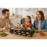 Techwood TRGP-896 σχάρα raclette, 1200W, Θερμοστάτης, 8 μίνι raclette, Διπλή προστασία, Μαύρο
