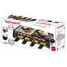 Techwood TRGP-896 σχάρα raclette, 1200W, Θερμοστάτης, 8 μίνι raclette, Διπλή προστασία, Μαύρο