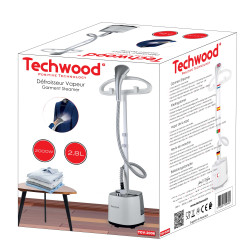 Σίδερο ατμού Techwood TDV-2006, 2000W, 2.8 l, 30 g/min, 90 λεπτά, Θερμική προστασία, 2 ρυθμίσεις, Λευκό
