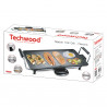 Techwood TTP-2343, 2000W, 43x23 cm, Αντικολλητική επίστρωση, Θερμοστάτης, Μαύρο