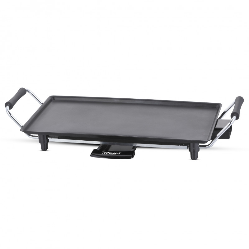 Techwood TTP-2343, 2000W, 43x23 cm, Αντικολλητική επίστρωση, Θερμοστάτης, Μαύρο