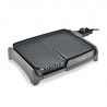 Techwood TTG-3326/2, 1600W, 33x26 cm, Αντικολλητική επίστρωση, Θερμοστάτης, Μαύρο