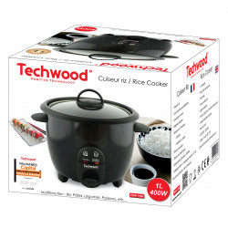 Κουζίνα ρυζιού Techwood TCR-106, 400W, 1 l, συντήρηση θερμότητας, Μαύρο