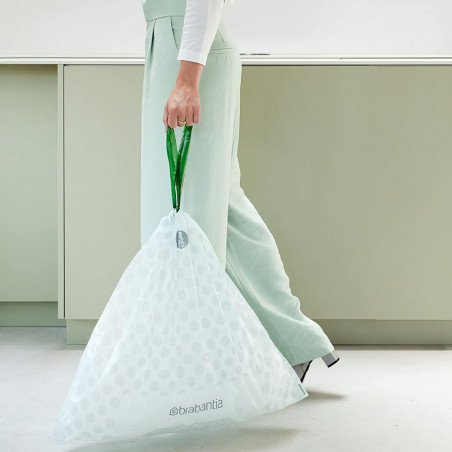 Σακούλες απορριμμάτων Brabantia PerfectFit Sort&Go/Touch 647033, μέγεθος Α, 3-5 l, 20 τεμάχια, λευκό