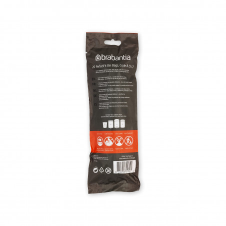 Brabantia PerfectFit σακούλες απορριμμάτων 647034, μέγεθος B, 5-7 l, 20 τεμάχια, λευκό