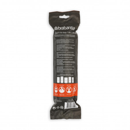 Σακούλες απορριμμάτων Brabantia PerfectFit FlatBack+/Touch 647036, μέγεθος L, 40-45 l, 10 τεμάχια, λευκό