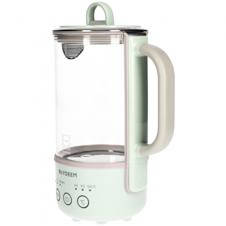 Ηλεκτρικός βραστήρας BUYDEEM K314, 300W, 0.6 l, Χρονοδιακόπτης με 3 στάδια, 3 ρυθμίσεις θερμοκρασίας, Διατήρηση ζεστού έως 8 ώρες, Πράσινο φως