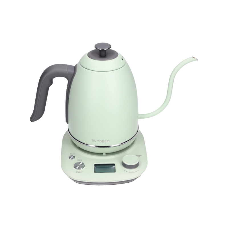 Ηλεκτρικός βραστήρας BUYDEEM K821, 1000W, 0.8 l, Keep warm, τεχνολογία αισθητήρα NTC, LCD, ανοιχτό πράσινο
