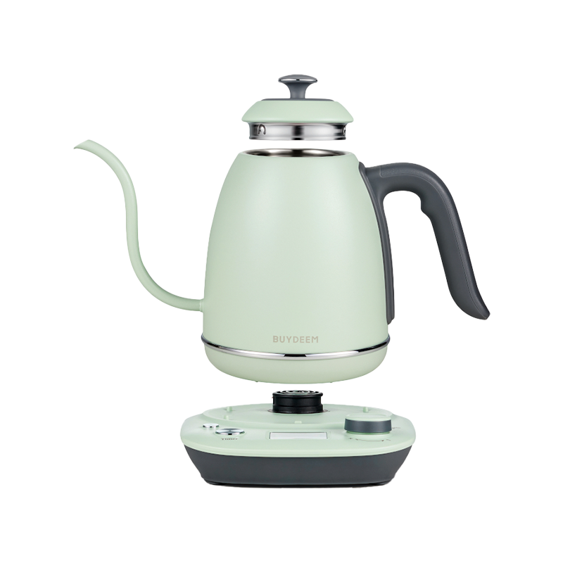 Ηλεκτρικός βραστήρας BUYDEEM K821, 1000W, 0.8 l, Keep warm, τεχνολογία αισθητήρα NTC, LCD, ανοιχτό πράσινο