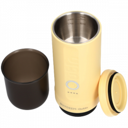 Φορητή μηχανή espresso BUYDEEM Nano OTEM-01, 7500 mAh, 20 bar, 50 ml, 12/24V, φόρτιση USB και Type-C, έδαφος + κάψουλες, κίτρινο