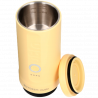 Φορητή μηχανή espresso BUYDEEM Nano OTEM-01, 7500 mAh, 20 bar, 50 ml, 12/24V, φόρτιση USB και Type-C, έδαφος + κάψουλες, κίτρινο