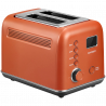 Τοστιέρα ψωμιού BUYDEEM DT730E, 900W, 2 υποδοχές, 9 αυτόματα προγράμματα, 9 επίπεδα φρυγανίσματος, Ανοξείδωτο περίβλημα, Οθόνη LCD, Ενδεικτικές λυχνίες LED, Αυτοκεντρισμός, Χρονοδιακόπτης, Πορτοκαλί