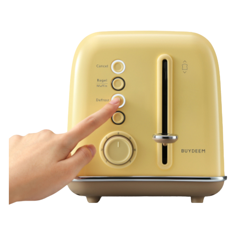 BUYDEEM 2 Slice Toaster, model DT620E, color Mellow Yellow, EU