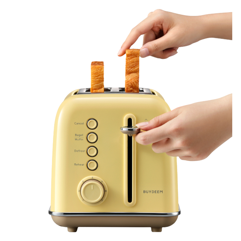 BUYDEEM 2 Slice Toaster, model DT620E, color Mellow Yellow, EU